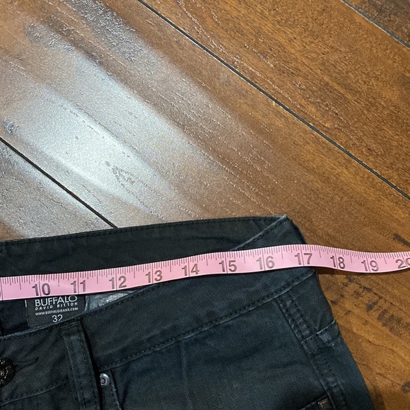 NWT Buffalo David Bitton SAMPLE Black Straight Denim Jeans #B10 - Picture 9 of 11